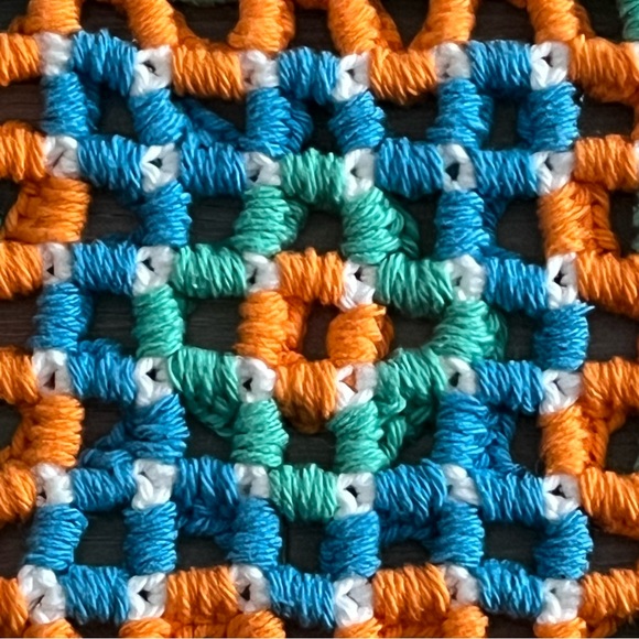 New Crochet Patriotic Star & Square Ruffle Doilies (Set of 2) - Picture 7 of 14